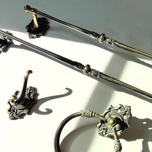 Set of Vintage Ajax Brass Premiere Collection Hardware Set